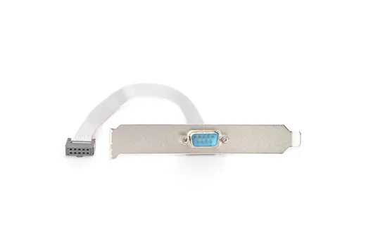 DIGITUS AK-610300-003-E Seri yuva braket kablosu, D-Sub9 - IDC 2x5pin St/Bu, 0,25 m, seri, DTK, bej renk alternatif görünüm