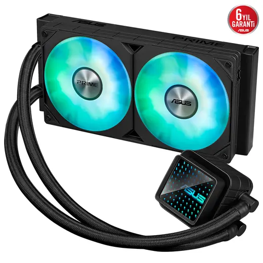 ASUS 240MM PRIME LC 240 ARGB AM5-1851p Sıvı Soğutmalı İşlemci Fanı / 90RC0111-B0EAY0 görseli 7