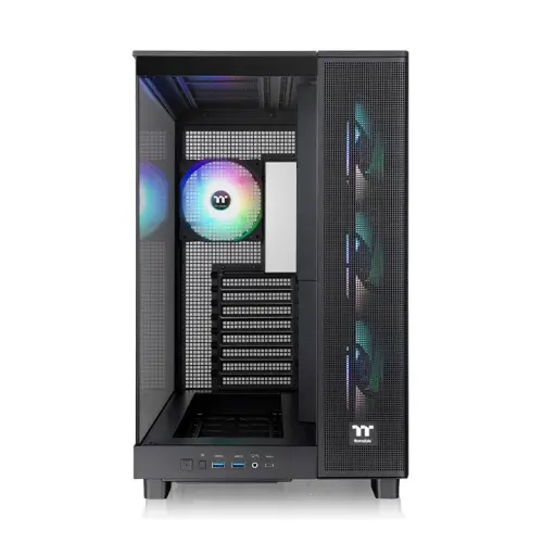 THERMALTAKE VIEW 380 CA-11E-00M1WN-00 4-ARGB Fanlı Gaming Mid-Tower PC Kasası görseli 5
