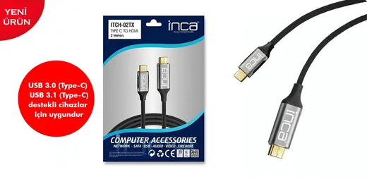 INCA 5metre IMHD-50T HDMI Görüntü Kablosu Gold 1.4v 4K