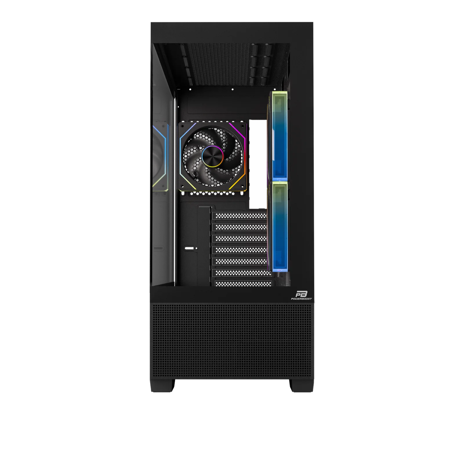 POWERBOOST 750W 80+ BRONZE PB-J9031BM 3-ARGB Fanlı SeaView Gaming Mid-Tower PC Kasası