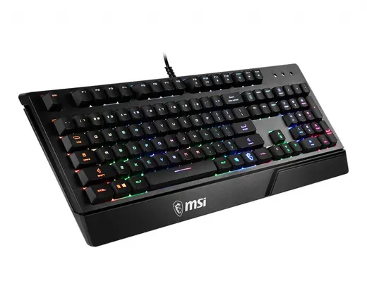 MSI Q TR Vigor GK20 RGB Ledli Sessiz Membran Siyah Oyuncu Klavyesi görseli 4