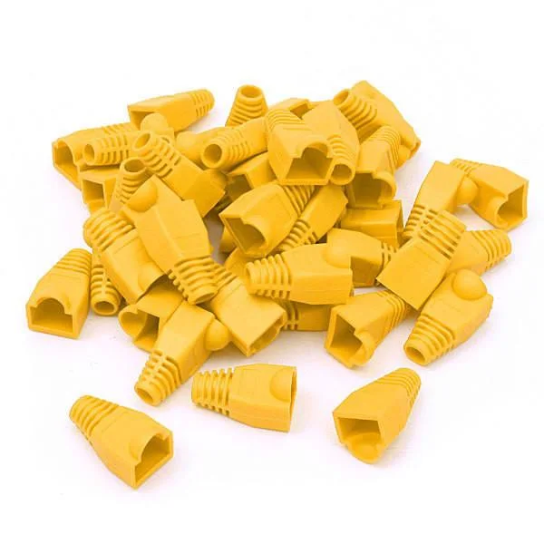 RJ45 CAT6 YENİ NESİL RENKLI KILIF 25LI PAKET - SARI