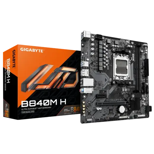 GIGABYTE B840M H DDR5 HDMI-DP PCIE 4.0 AM5 mATX görseli 4