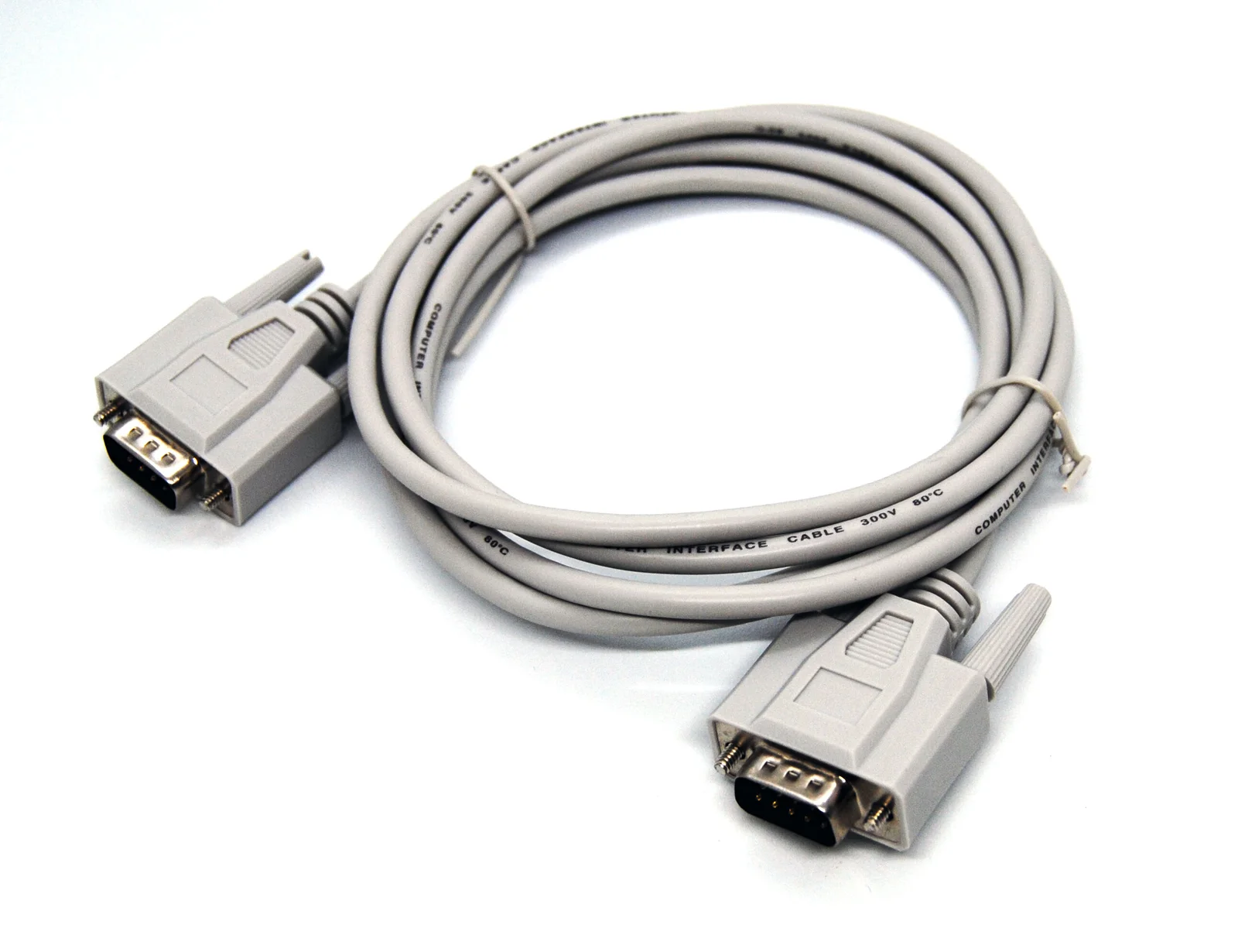 BEEK BC-SER-DB9-MM-05 Seri Kablosu, DB9 Erkek <-> DB 9 Erkek, 5 metre, Bej Renk
