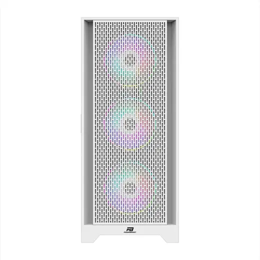 POWERBOOST PB-P1601BW 4-ARGB Fanlı Gaming EATX PC Kasası Beyaz görseli 5