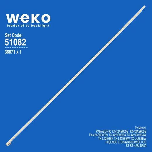 WKSET-6082 36871X1 V420H1-LE6-TREM3 1 ADET LED BAR (48LED)