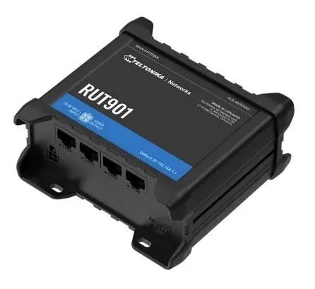 TELTONIKA TE-RUT901 Industrial Cellular Router 4G (LTE) Endüstriyel Router - Cat 4 (150/50 Mbps) - 2x SIM kart yuvası görseli 5