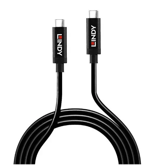 LINDY LIN-43348 USB 3.2 Gen 2 C/C Aktif Uzatma Kablosuz, 3 metre, Görüntü & Veri için 3m USB 3.2 Gen 2 C/C Male / Male