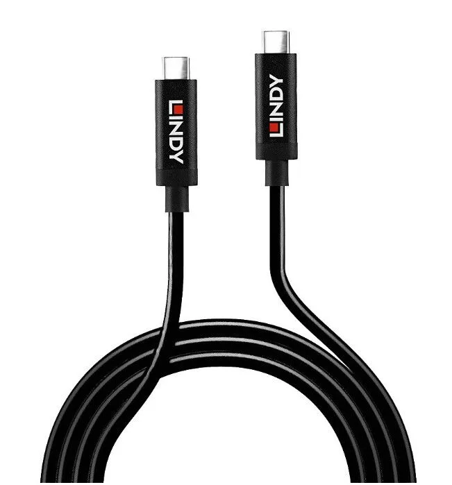 LINDY LIN-43348 USB 3.2 Gen 2 C/C Aktif Uzatma Kablosuz, 3 metre, Görüntü & Veri için 3m USB 3.2 Gen 2 C/C Male / Male