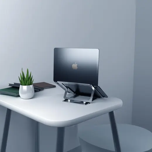 S-link SL-AL11 Gümüş 6 Açılı Katlanabilir Alüminyum Laptop Stand görseli 8