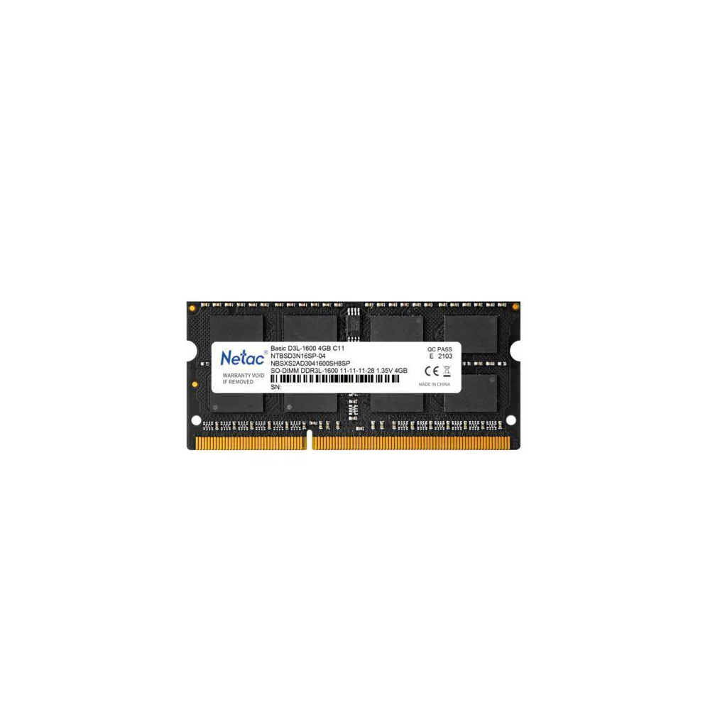 Netac Basic NTB 4GB 1600MHz DDR3L NTBSD3N16SP-04