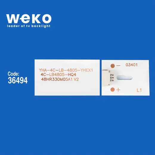 WKSET-5891 36494X8 48HR330M05A1 V2 TOT_4802700_8X5_3030C_V3 8 ADET LED BAR alternatif görünüm