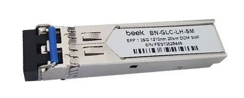 BEEK BN-GLC-LH-SM 1000Base-LX (LC/20Km/1310nm/Single-Mode) SFP Modül, 1.25Gb/s, Cisco, Extreme, NORTEL, ZTE, Huawei
