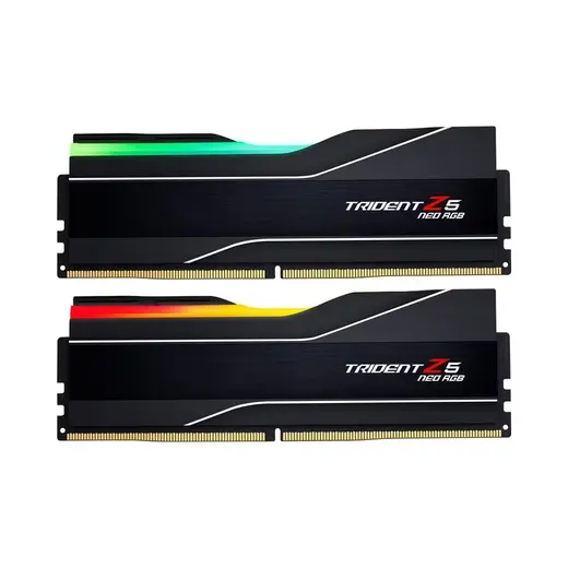 GSKILL 64GB (2X 32GB) DDR5 6000MHZ CL36 RGB DUAL KIT PC RAM / TRIDENT Z5 NEO F5-6000J3636F32GX2-TZ5NR görseli 1