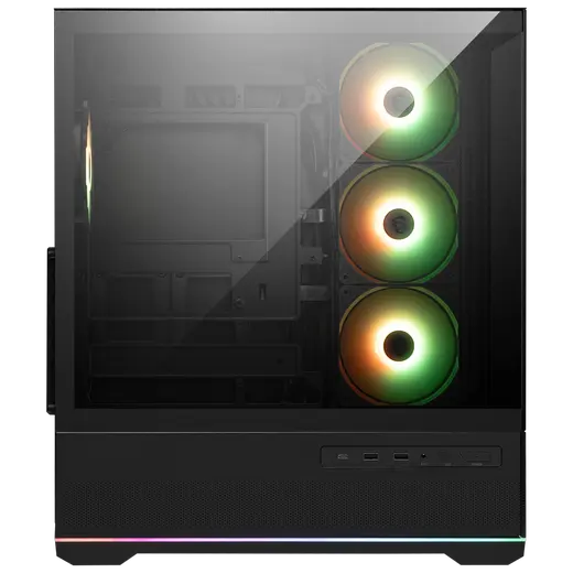 MSI MAG PANO 110R PZ USB3.2 4x12CM ARGB FAN TEMPERLI CAM GAMING ATX KASA SIYAH görseli 3