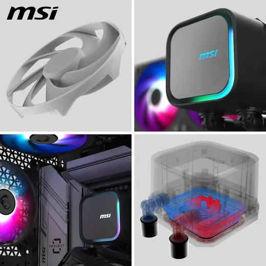 MSI 360mm MAG CORELIQUID A13 360 ARGB AM5-1851p Sıvı Soğutmalı İşlemci Fanı görseli 1