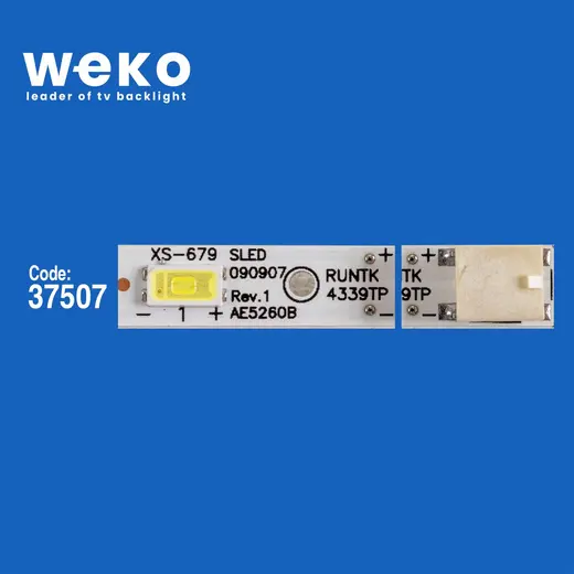 WKSET-6834 37507X4 SLED 090907 REV.1 RUNTK4339TP 4 ADET LED BAR (63LED) alternatif görünüm