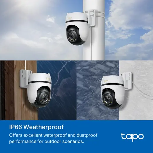 TP-LINK 5MP Speed Dome 4MM WIFI Kablosuz Pan-Tilt IP Kamera TAPO-C530WS görseli 3
