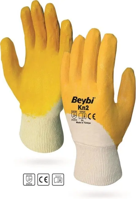 Beybi Pamuk Nitirl PMK KN2 10 Beden Eldiven 12li Paket EN388 (3121X)