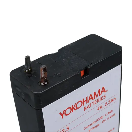 YOKOHAMA YH-42.3 4 VOLT - 2.3 AMPER KURU AKÜ (50 X 100 X 22 MM) görseli 4
