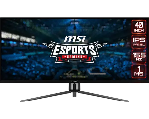 MSI 40" FLAT AIPS MAG401QR 1MS 155Hz HDMI-DP Gaming Monitör 3440X1440 görseli 8