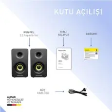 Thonet & Vander KUMPEL 2.0 50W Siyah Speaker - 2.0 Sistem - 50W RMS görseli 1