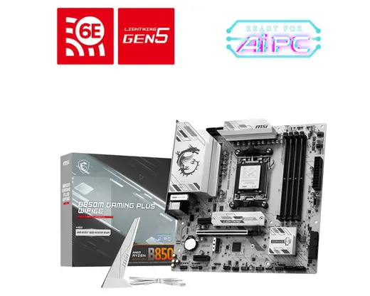 MSI B850M GAMING PLUS WIFI6E DDR5 HDMI-DP TYPEC PCIE 5.0 AM5 mATX görseli 2