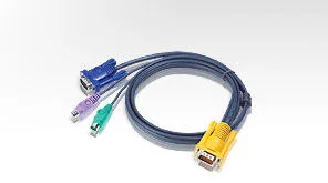 ATEN ATEN-2L-5202P PS/2 KVM (Keyboard/Video Monitor/Mouse) Switch İçin Kablo, 1.80 metre