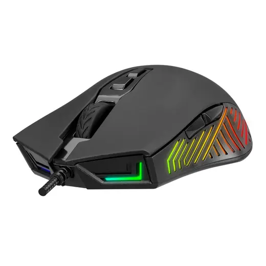 Rampage SMX-G68 SPEAR V2 FULL RGB 12800 DPI Siyah 7D Makrolu Gaming Oyuncu Mouse görseli 3