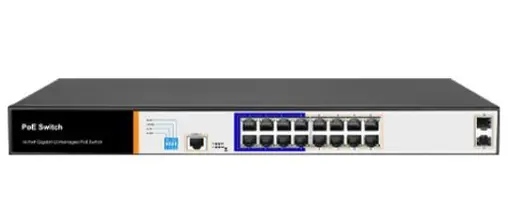 FOREDGE 16port PoE 150w 2-SFP Gigabit Yönetilebilir Switch PS3016GS