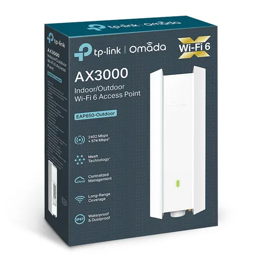 Omada EAP650-D120-Outdoor AX3000 Wi-Fi6 Dual-Band Access Point görseli 5