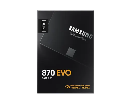 SAMSUNG 870 EVO 1 TB 2.5" SATA3 SSD 560/530 (MZ-77E1T0BW) görseli 5