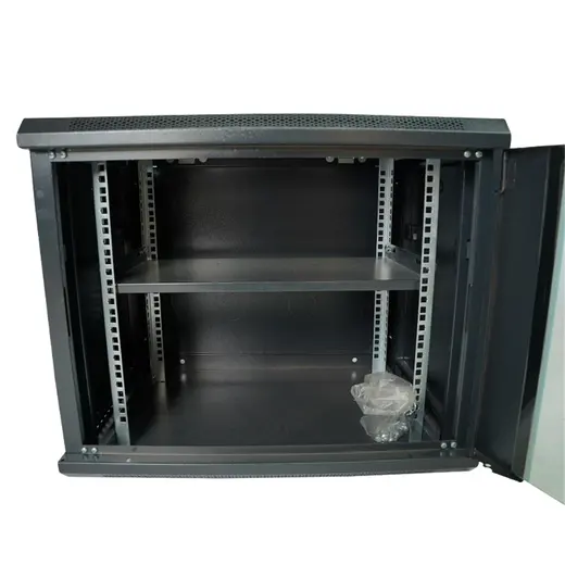 Racksan MT-6609S 9U Duvar Tipi Kabinet (500-600-600) Raf+Fan+Priz alternatif görünüm