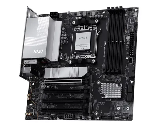MSI PRO B850M-P WIFI DDR5 HDMI-DP PCIE 5.0 AM5 MATX görseli 3