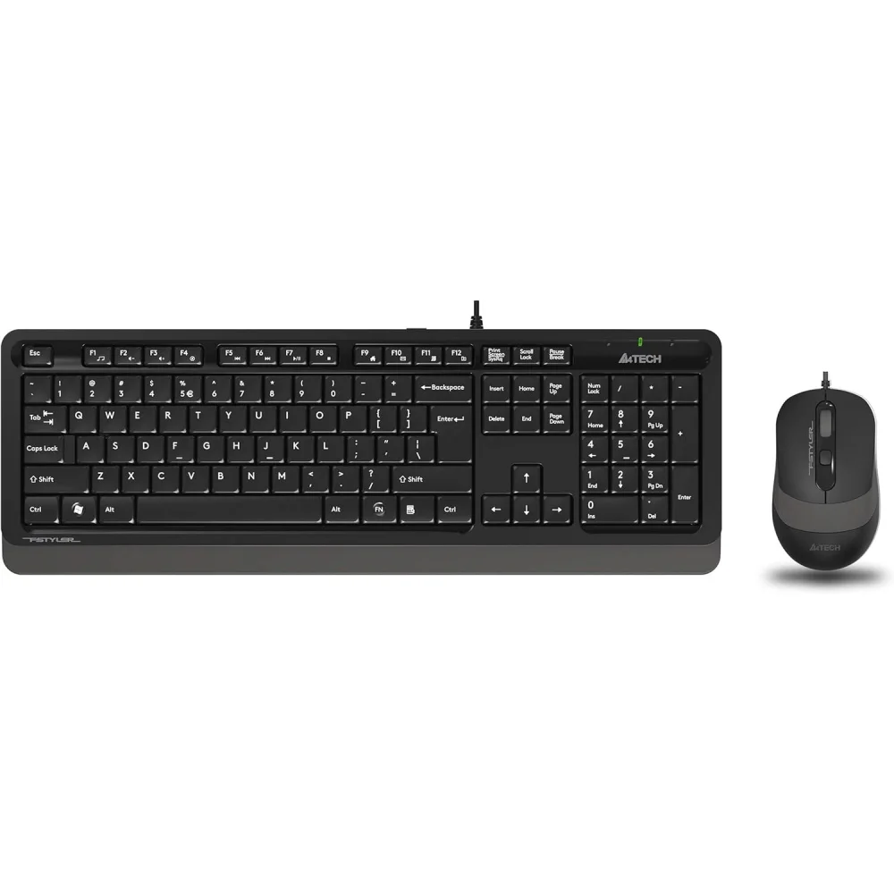 A4 Tech F1010 MM Klavye Mouse Set Gri USB