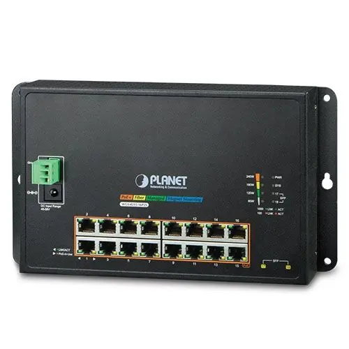 PLANET PL-WGS-4215-16P2S Endüstriyel Duvar Tip L2 Yönetilebilir Switch