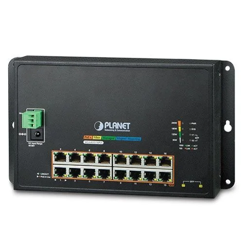 PLANET PL-WGS-4215-16P2S Endüstriyel Duvar Tip L2 Yönetilebilir Switch