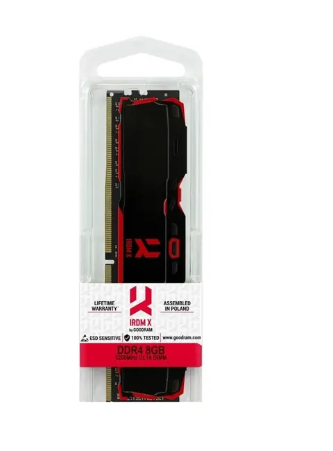 Goodram 8GB 3200MHz DDR4 CL22 1.1V IR-X3200D464L16SA-8G Soğutuculu Kutulu Pc Bellek alternatif görünüm