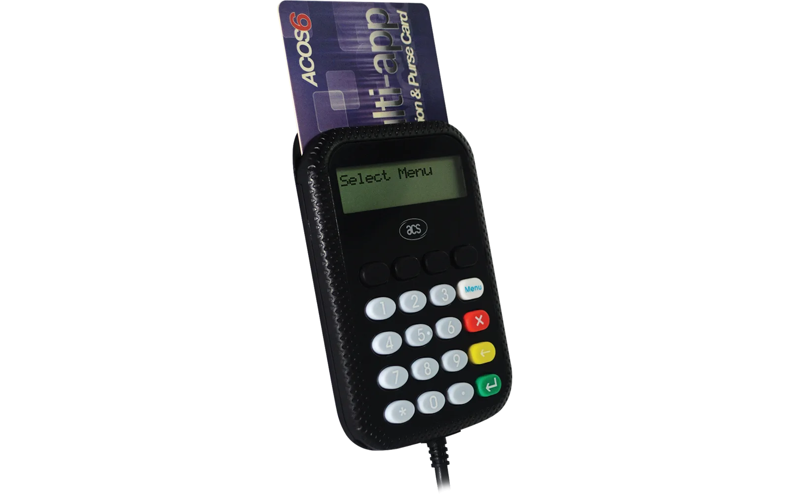 ACS APG 8201-B2 PinPad+LCD Temaslı Kart Okuyucu+Kodlayıcı