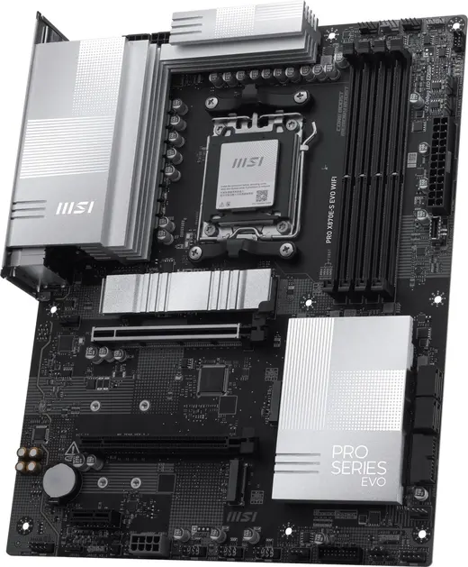 MSI PRO X870E-S EVO WIFI7 DDR5 HDMI-DP TYPEC PCIE 5.0 AM5 ATX görseli 4