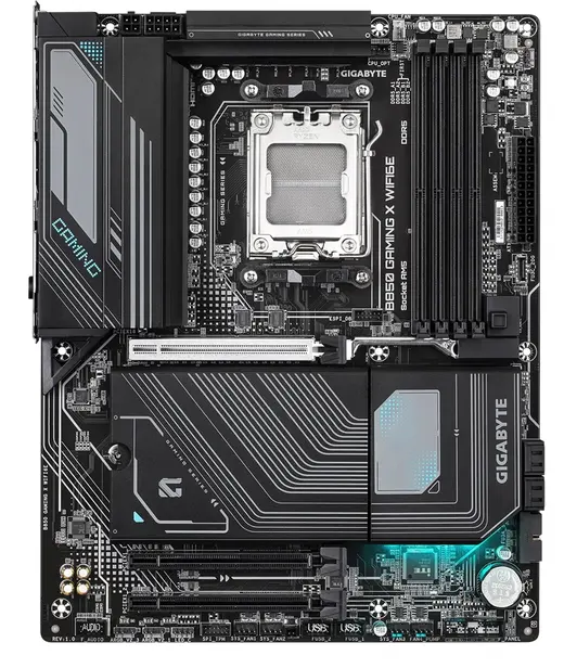 GIGABYTE B850 GAMING X WIFI6E HDMI DP PCIE 5.0 AM5 ATX görseli 2