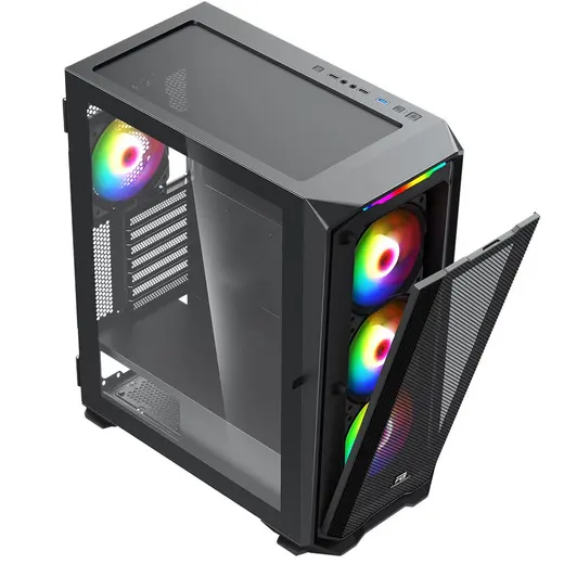 POWERBOOST 850w 80+ Bronze PB-P3720B 4-ARGB Fanlı EATX PC Kasası görseli 5