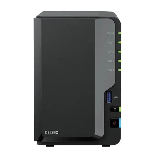Synology DS225PLUS 2GB (2x3.5''/2.5'') Tower NAS görseli 1