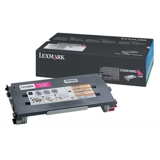 Lexmark C500H2MG Orjinal Kırmızı Toner C-500 X-500 X-502 (3k)