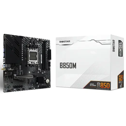 Biostar B850MT2-E DJ ARGB AMD AM5 DDR5 8000 HDMI DP 2xM2 mATX