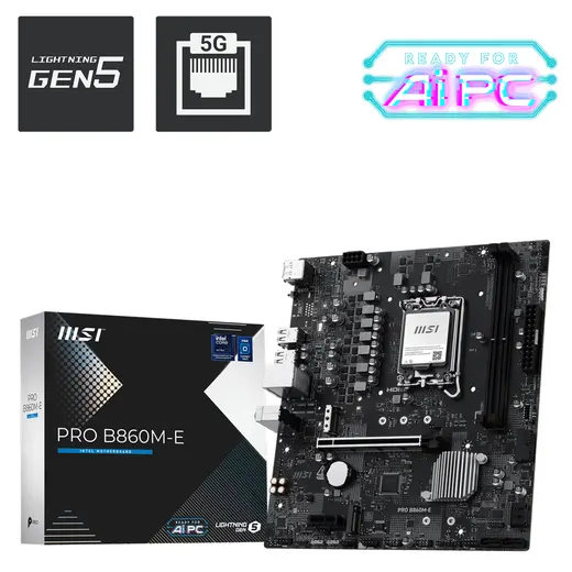 MSI MB PRO B860M-E SOKET 1851 DDR5 9066(OC)