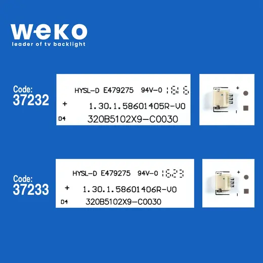 WKSET-6553 37232X1 37233X1 320B5102X9-C0030 2 ADET LED BAR alternatif görünüm