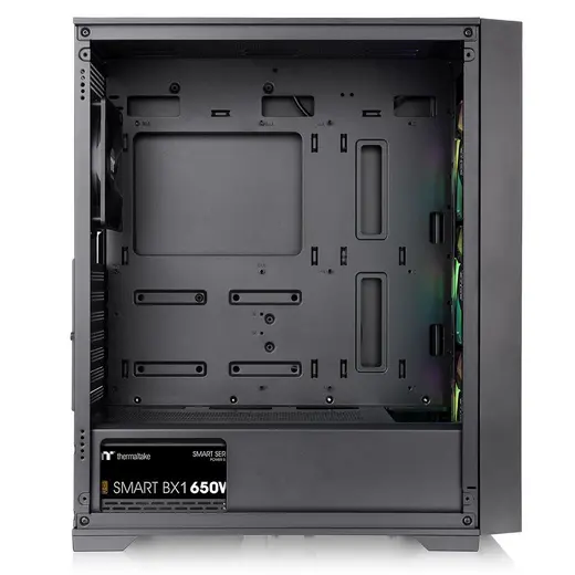 THERMALTAKE 650W 80+ BRONZE V290 TG CA-3Z7-65M1WE-00 3-ARGB FANLI Gaming Mid-Tower PC Kasası görseli 4