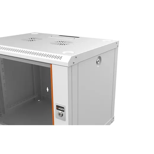 AGER 9U 600x450mm Duvar Tipi Beyaz Kabinet Agena Base AG-AB09U6045B1 Demonte görseli 3